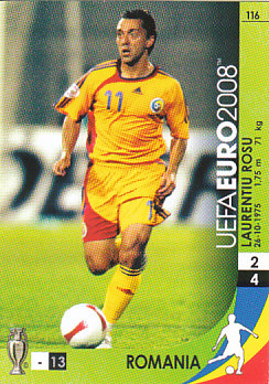 Laurentiu Rosu Romania Panini Euro 2008 Card Game #116